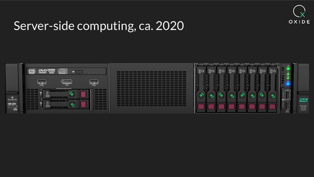 Server-side computing, ca. 2020

