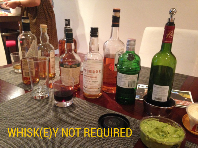 WHISK(E)Y NOT REQUIRED
