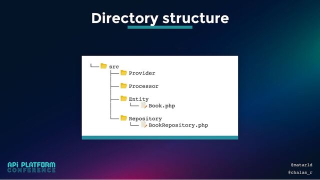 @matarld
@chalas_r
Directory structure
Directory structure
Directory structure
