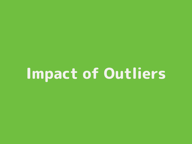 Impact of Outliers

