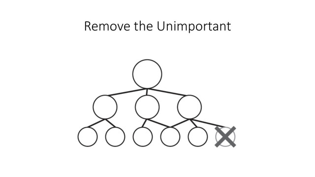 Remove the Unimportant
