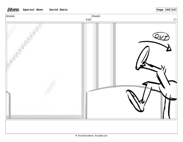 Scene
020
Panel
17
Special Show David Shair Page 246/247
© Nickelodeon Animation
