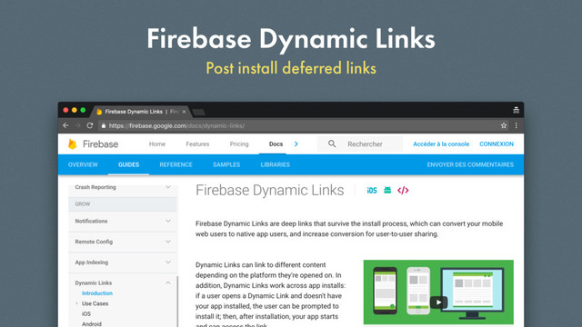 Firebase Dynamic Links
Post install deferred links
