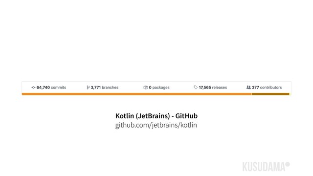 Kotlin (JetBrains) - GitHub
github.com/jetbrains/kotlin
