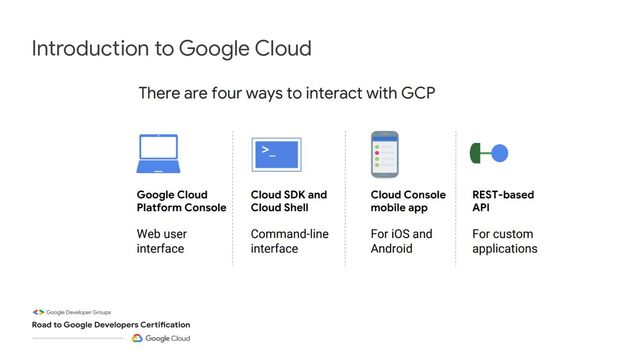 Introduction to Google Cloud
