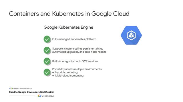 Containers and Kubernetes in Google Cloud

