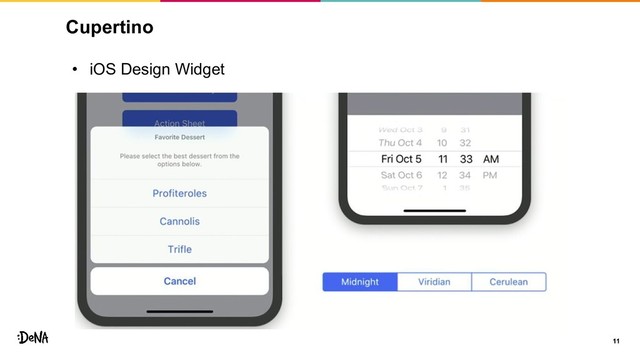 Cupertino
11
• iOS Design Widget
