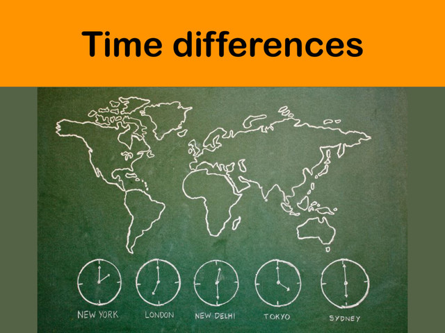 Time differences
