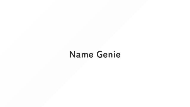 Name Genie
