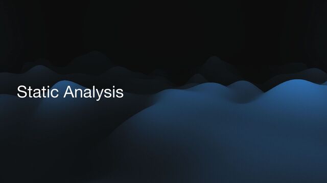 Static Analysis
