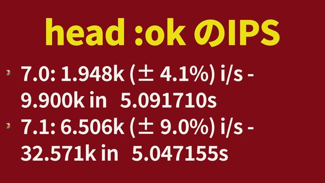 head :ok IPS
🌋
7
.
0
:
1
.
9
4
8
k (±
4
.
1
%) i/s -
9
.
9
0
0
k in
5
.
0
9
1
7
1
0
s


🌋
7
.
1
:
6
.
5
0
6
k (±
9
.
0
%) i/s -
3
2
.
5
7
1
k in
5
.
0
4
7
1
5
5
s
