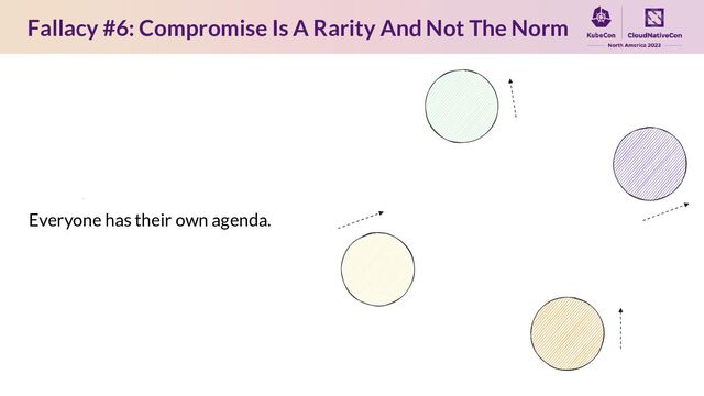 Fallacy #6: Compromise Is A Rarity And Not The Norm
Everyone has their own agenda.
