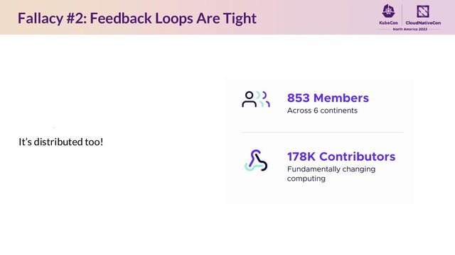 Fallacy #2: Feedback Loops Are Tight
It’s distributed too!
