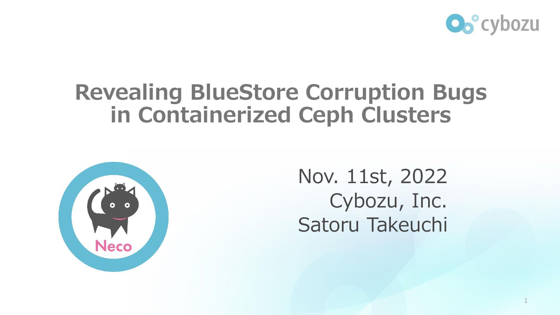 Slide Top: Revealing BlueStore Corruption Bugs in Containerized Ceph Clusters