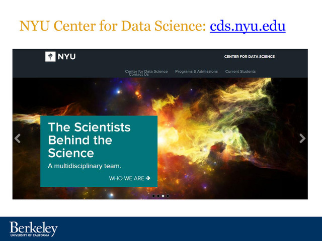 NYU Center for Data Science: cds.nyu.edu
