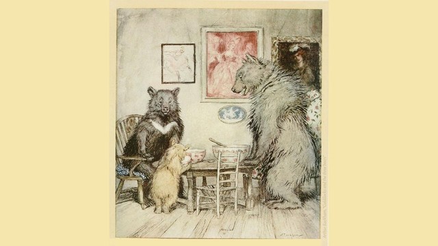 Arthur Rackham, “Goldilocks and the three bears”
