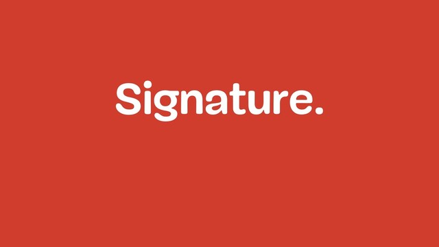 Signature.
