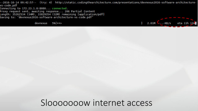Slooooooow internet access
