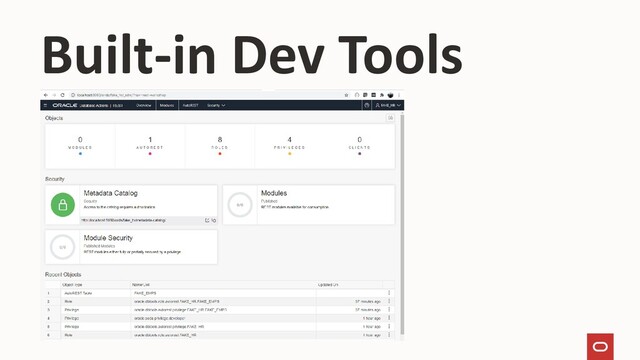Built-in Dev Tools
