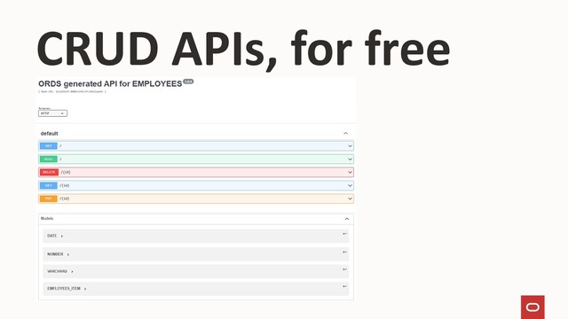 CRUD APIs, for free

