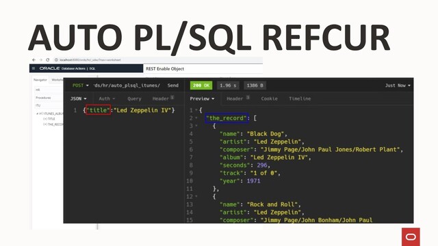 AUTO PL/SQL REFCUR
