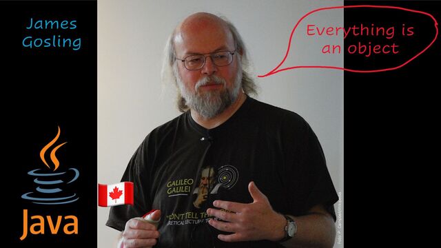Foto: P. Campbell/Wikipedia
James
Gosling
Everything is
an object
#
