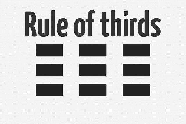 Rule o thirds
