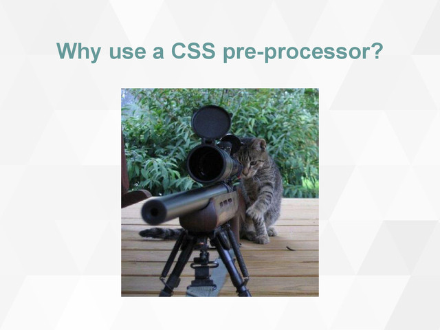 Why use a CSS pre-processor?
