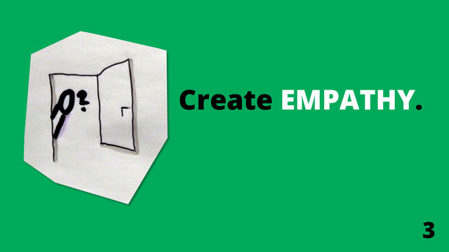 Create EMPATHY.
3
