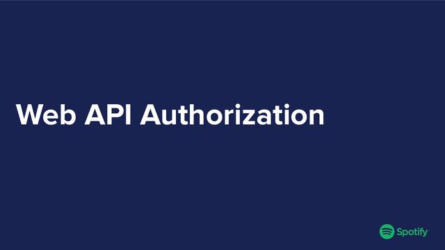 Web API Authorization
