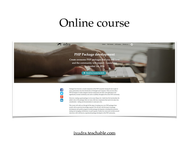 Online course
ixudra.teachable.com
