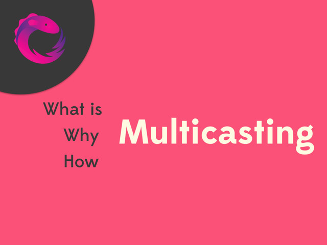 Multicasting
What is
Why
How
