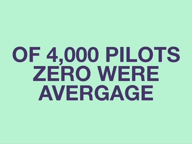 OF 4,000 PILOTS
ZERO WERE
AVERGAGE
