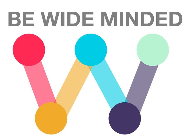 BE WIDE MINDED

