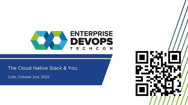The Cloud Native Stack & You
Coté, October 2nd, 2023
