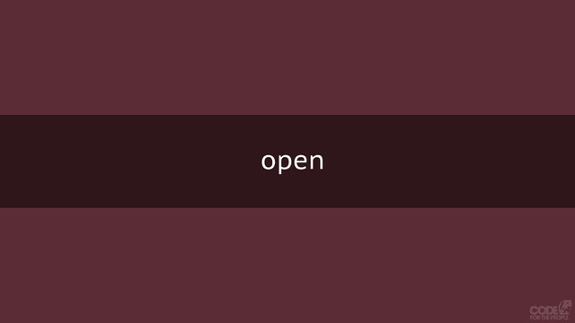 open
