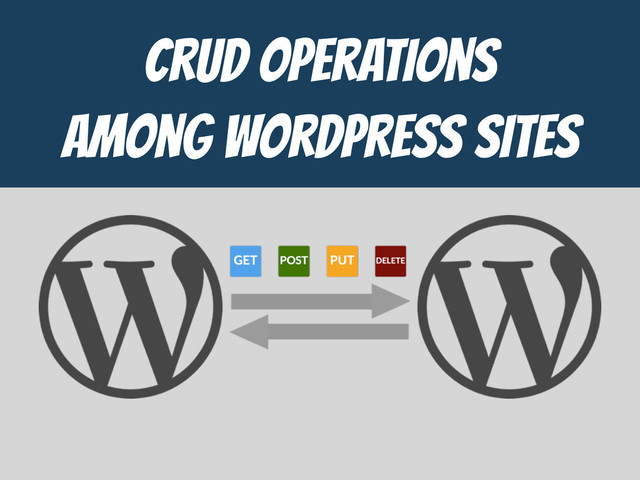 CrUD Operations

Among WordPress SITES
