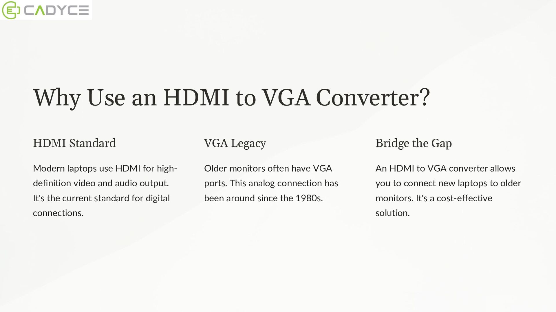 Connecting Your Laptop to an Older Monitor Speaker Deck