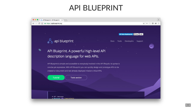 API BLUEPRINT
5 . 2
