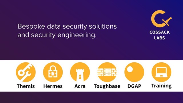 Bespoke data security solutions
and security engineering.
