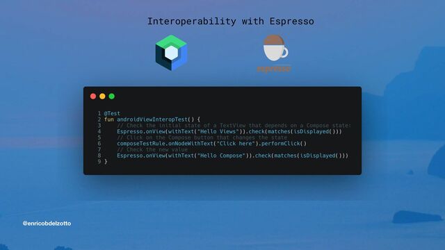 @enricobdelzotto
Interoperability with Espresso
