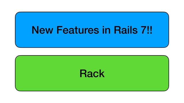 New Features in Rails 7!!
Rack

