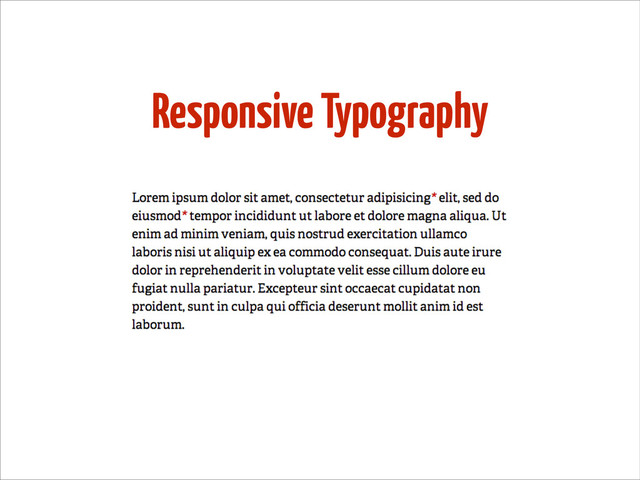 Responsive Typography
