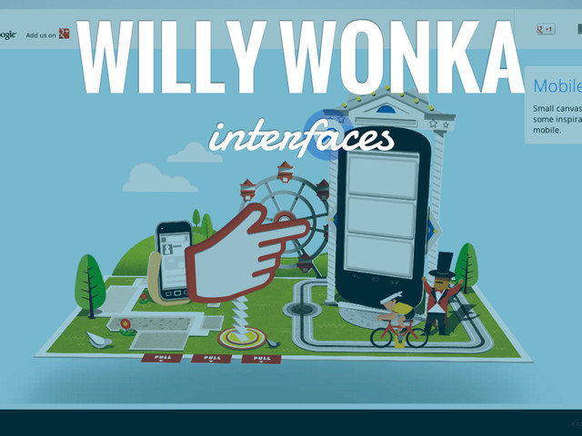 WILLY WONKA
interfaces
