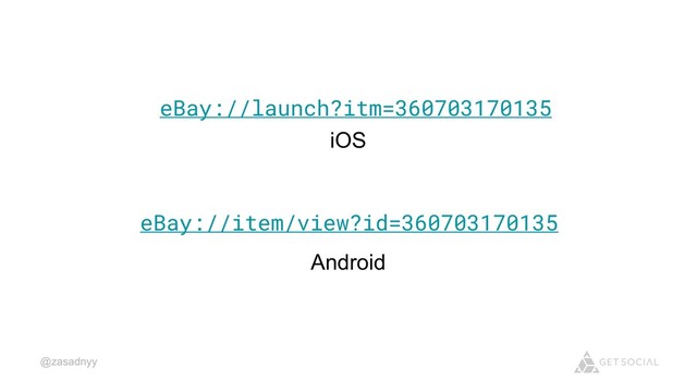 @zasadnyy
eBay://launch?itm=360703170135
eBay://item/view?id=360703170135
iOS
Android
