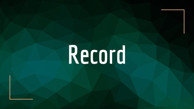 Record
