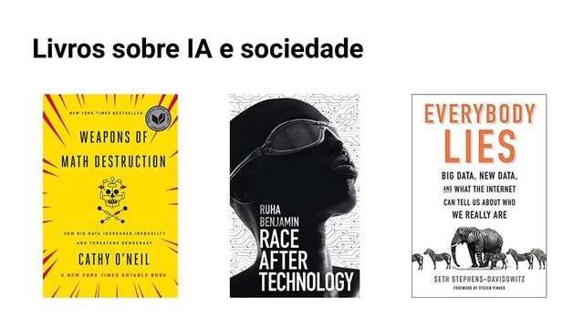 Livros sobre IA e sociedade

