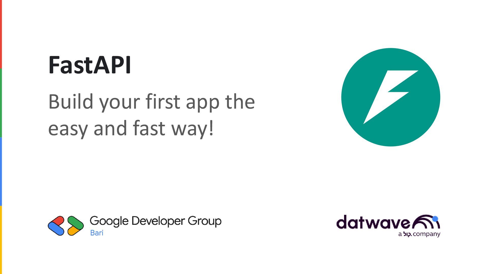 FastAPI: build your first app - Speaker Deck