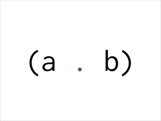 (a . b)
