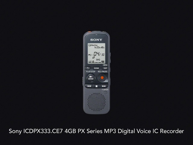 Sony ICDPX333.CE7 4GB PX Series MP3 Digital Voice IC Recorder
